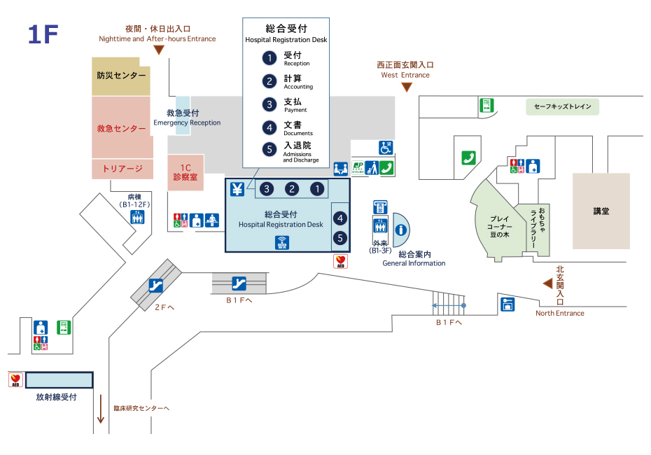 Map of our main floor