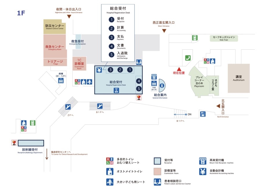 Map of our main floor