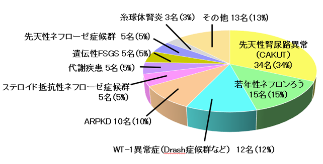 腎移植施行患者106名の原疾患