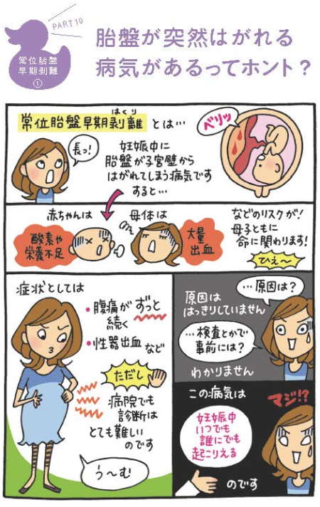 常位胎盤早期剥離の手術の漫画