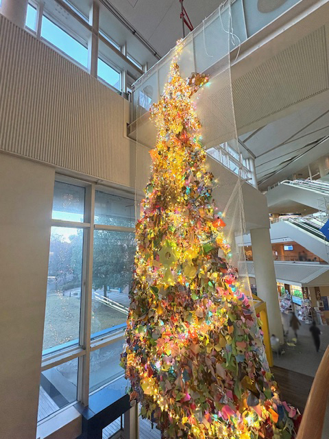 おりがみツリーのアップ