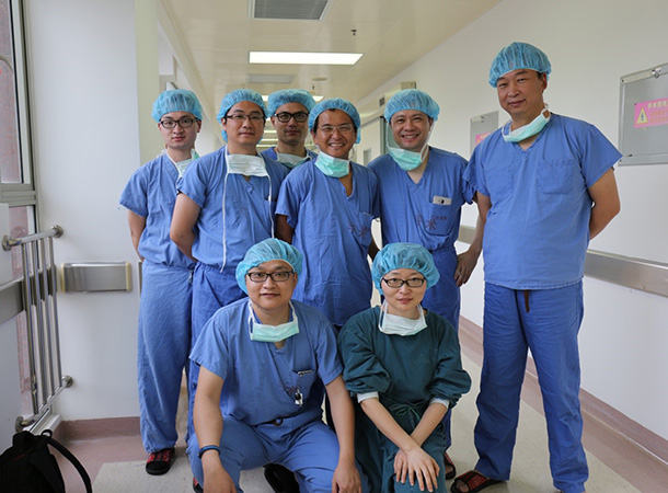上海交通大学Renji病院で手術指導の画像